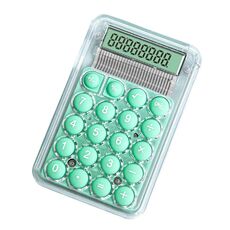 Piccola calcolatrice silenziosa e semplice, mini strumento per l'esame dell'ufficio degli studenti del dormitorio delle caramelle (verde)