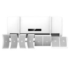 Parabrezza per condizionatore d'aria, blocco di ventilazione anti-diretto, montaggio a parete, copertura universale per guida dell'aria, modello: 30x90 cm Basic