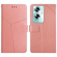 Per OPPO Reno11 F 5G/F25 Pro 5G Custodia per cellulare in pelle con motivo a Y (rosa)