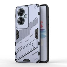 Per OPPO Reno11 F 5G Global Punk Armor 2 in 1 PC + custodia per telefono in TPU con supporto (grigio)