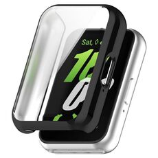 Custodia protettiva per orologio elettrolitico in TPU a copertura totale per Samsung Galaxy Fit 3 (nera)