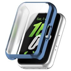 Per Samsung Galaxy Fit 3 Custodia protettiva per orologio elettrolitico in TPU a copertura totale (blu)