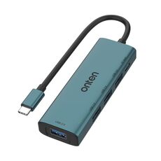 Onten UC119 HUB USB 5 in 1 da USB-C / Type-C a USB a 4 porte con ingresso 5V