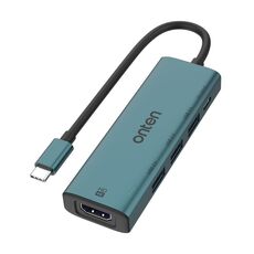 Onten UC123 Docking station HUB 5 in 1 da USB-C/Tipo-C a HDMI + USB 3.0 con ingresso 5V