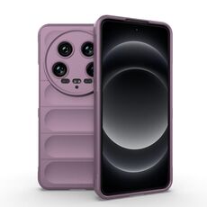 Per Xiaomi 14 Ultra Magic Shield TPU + custodia per telefono in flanella (viola)