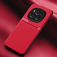 Per Honor Magic6 Classic Tilt Strip Grain Magnetico Antiurto PC + Custodia per telefono in TPU (Rosso)