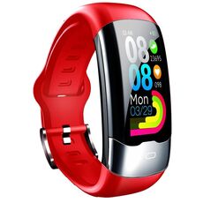 Il braccialetto intelligente SPOVAN H02 Pro da 1,14 pollici con schermo TFT HD supporta il monitoraggio della frequenza cardiaca/monitoraggio della glicemia (rosso)