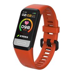 Il braccialetto intelligente SPOVAN H03 con schermo TFT HD da 1,14 pollici supporta il monitoraggio dell'ossigeno nel sangue (rosso)