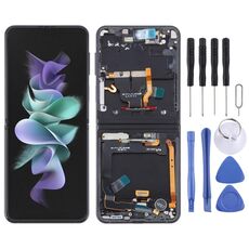 Per Samsung Galaxy Z Flip3 SM-F711 Schermo LCD originale digitalizzatore assemblaggio completo con cornice (nero)