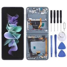 Per Samsung Galaxy Z Flip3 SM-F711 Schermo LCD originale digitalizzatore assemblaggio completo con cornice (verde)