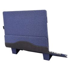 Custodia protettiva anticaduta in pelle per laptop Samsung Galaxy Book 2 Pro da 15,6 pollici con supporto (blu scuro)