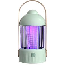 Lampada da campeggio all'aperto per zanzare a luce notturna a scossa elettrica, specifiche: 4000 mAh (verde)