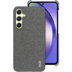 Per Samsung Galaxy A55 5G serie imak Ruiyi Texture in tessuto PU + custodia per PC (grigio scuro)