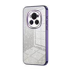 Custodia per telefono elettrolitico in polvere glitter sfumata per Honor Magic6 (viola)