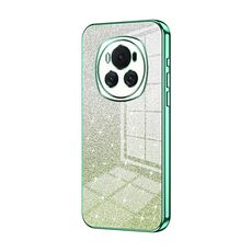 Custodia per telefono elettrolitico in polvere glitter sfumata per Honor Magic6 (verde)