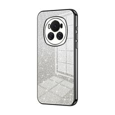 Custodia per telefono elettrolitico in polvere glitterata sfumata per Honor Magic6 (nera)