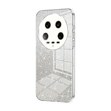 Per Xiaomi 14 Custodia per telefono elettrolitico in polvere glitterata ultra sfumata (trasparente)