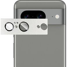 Per Google Pixel 8 IMAK Metal Armor Premium Pellicola protettiva per fotocamera (Argento)