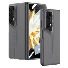 Custodia per telefono ultrasottile a copertura totale con lama integrata GKK per Honor Magic V2 (grigio)
