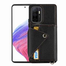 Custodia per telefono antifurto RFID per borsa a tracolla con cerniera per Samsung Galaxy S23+ 5G (nero)