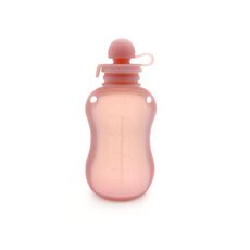 Contenitori riutilizzabili per alimenti per bambini in silicone da 150 ml Contenitori per alimenti spremuti riutilizzabili (rosa)