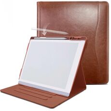 Custodia per tablet in carta ReMarkable 2 da 10,3 pollici 2020 con supporto girevole a 360 gradi con portamatite (marrone)
