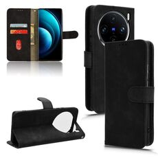 Per vivo X100 Skin Feel custodia magnetica in pelle con vibrazione (nera)