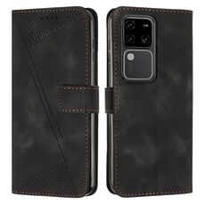 Custodia per telefono in pelle Dream Triangle per vivo S18 / S18 Pro con cordino (nero)
