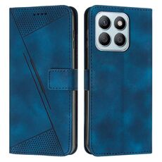 Custodia per telefono in pelle Honor X8b Dream Triangle con cordino (blu)
