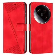 Custodia per telefono in pelle triangolo Ultra Dream per Xiaomi 14 con cordino (rosso)