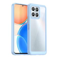 Per Honor Play6C Custodia per telefono ibrida in TPU acrilico serie colorata (blu)