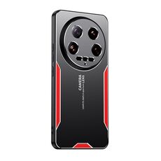 Custodia per telefono ibrida in metallo TPU per Xiaomi 14 Ultra Blade Series (rossa)