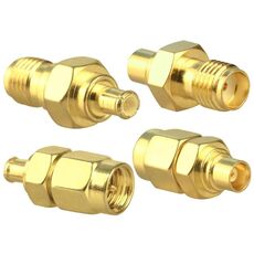 Kit connettore SMA a MCX da 4 pezzi / set Adattatore placcato oro coassiale RF