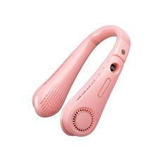 F11 Ventilatore a collo sospeso senza lama con display digitale rotante con ricarica USB portatile (rosa)