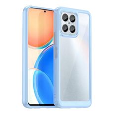 Per Honor X8 5G Custodia per telefono in TPU ibrido acrilico serie colorata (blu)