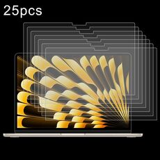 Per MacBook Air 13 2024 25 pezzi 0,26 mm 9H Durezza superficiale Pellicola in vetro temperato antideflagrante