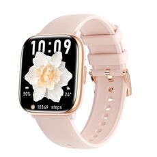 Orologio intelligente impermeabile IP68 HD12 da 1,75 pollici, supporta il monitoraggio dell'ossigeno nel sangue (rosa)