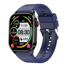 T98 Smart Watch da chiamata Bluetooth impermeabile IP68 da 2,04 pollici, supporta il monitoraggio dell'ossigeno nel sangue (blu)