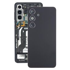 Per Samsung Galaxy S24 SM-S921B Cover posteriore batteria OEM con copriobiettivo fotocamera (nero)