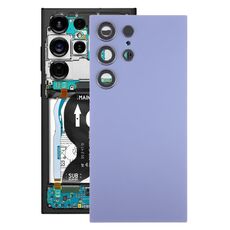 Grigio, Per Samsung Galaxy S24 Ultra SM-S928B Cover posteriore batteria OEM con copriobiettivo fotocamera (grigio)