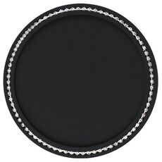 Base per profumo resistente alle alte temperature, tappetino antiscivolo, ornamenti per auto da 11 cm (nero)