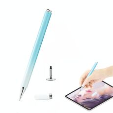 AT-28 Penna capacitiva passiva a colori Macarone Stilo touch screen per cellulare con 1 testina (blu)