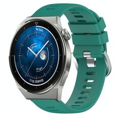 Per Huawei Watch GT3 Pro 46mm 22mm Cinturino in silicone morbido a tinta unita (verde)