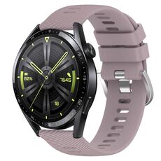 Per Huawei Watch GT3 46mm 22mm Cinturino in silicone morbido a tinta unita (Roland Purple)
