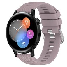 Per Huawei Watch 3 Cinturino per orologio in silicone morbido tinta unita da 22 mm (Roland Purple)