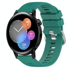 Per Huawei Watch 3 Cinturino per orologio in silicone morbido tinta unita da 22 mm (verde)