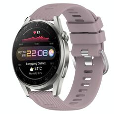 Per Huawei Watch 3 Pro 22mm Cinturino in silicone morbido a tinta unita (Roland Purple)