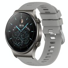 Per Huawei GT2 Pro 22mm Cinturino in silicone morbido a tinta unita (grigio)