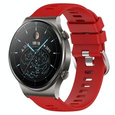 Per Huawei GT2 Pro 22mm Cinturino in silicone morbido a tinta unita (rosso)