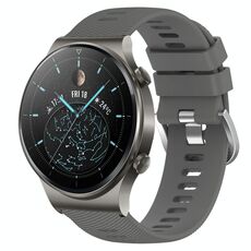 Per Huawei GT2 Pro 22mm Cinturino in silicone morbido a tinta unita (grigio scuro)